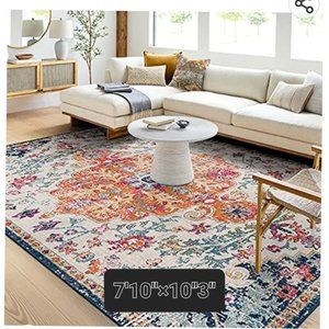 3 beautiful rugs and a coordinating beautiful runner